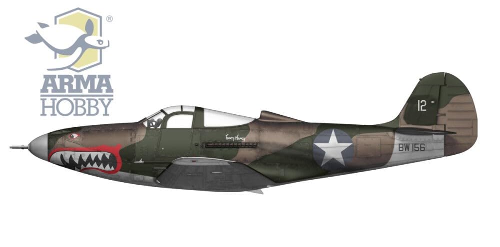 Arma Hobby Scale US Cactus Air Force Dual Combo Deluxe Set Plastic Model Kit ADL70049 1/72 F4F-4 & P-39
