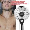 Digital Display Handheld Shower Head with 3-color Temperature Control LED Light 3 Spraying Mode Bathroom Spray Head