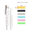 10 Stück Kabel Schutzhülle Silikon Spulwickler für IPhone 13 Samsung S21 Xiaomi Poco Ladekabel Kabel Schnur Organizer Clip