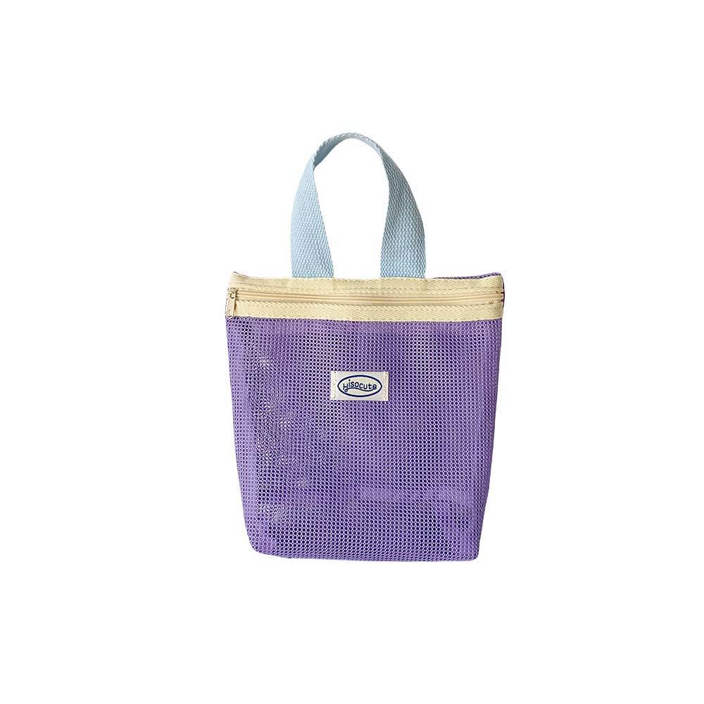 Skin Care Storage Bag Korean Storage Bag Mesh Zipper Makeup Bag Women Cosmetic Bag  Girls Lady