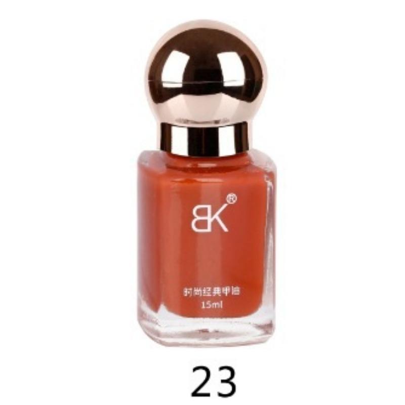 Color Nail Polish No Bake Oily Lasting Non-peelable Large Capacity Nail Care Nude Color Square Bottle 15ml