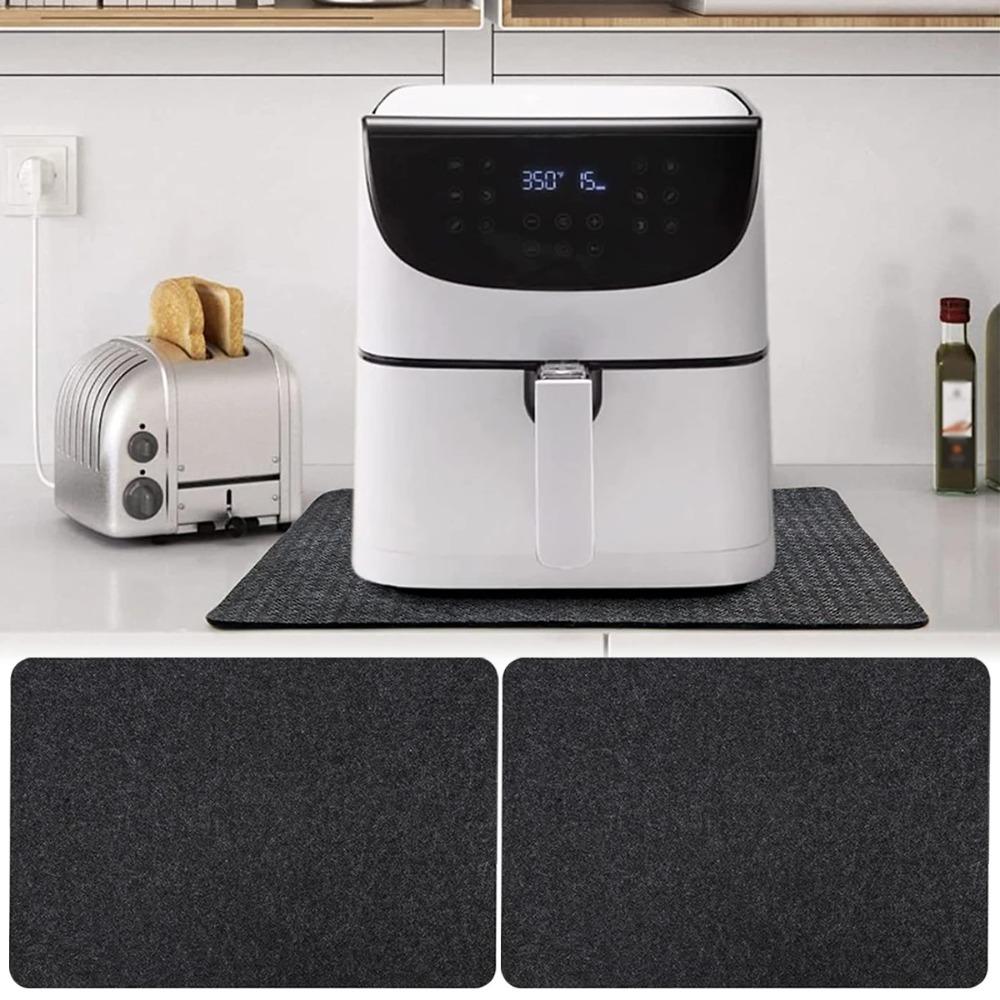 2pcs Heat Insulation Air Fryer Heat Resistant Pad Countertop Protector Mat  Kitchen Appliance