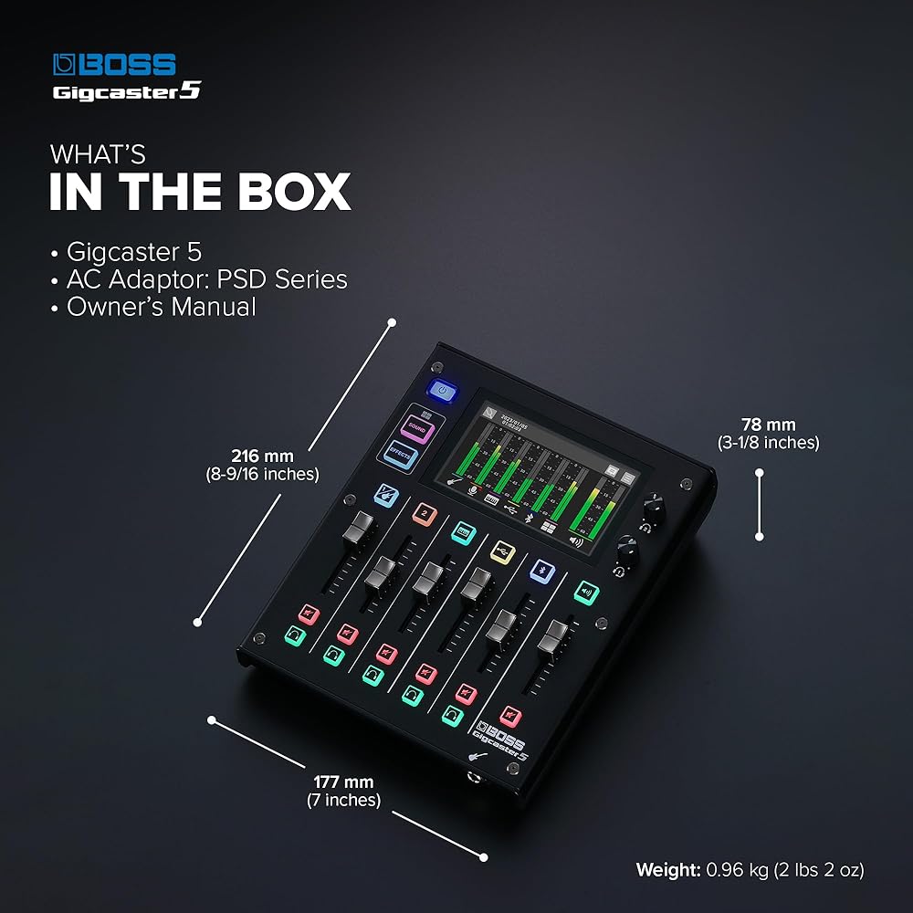 BOSS Boss/Gigcaster 5 (GCS-5) Audio Mixer for Distribution