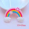 10 Stück Neue Niedliche Transparente Cartoon Regenbogen Serie PVC Flexibler Kleber Flache Rückseite DIY Scrapbook Verzierung Handy Basteldekoration