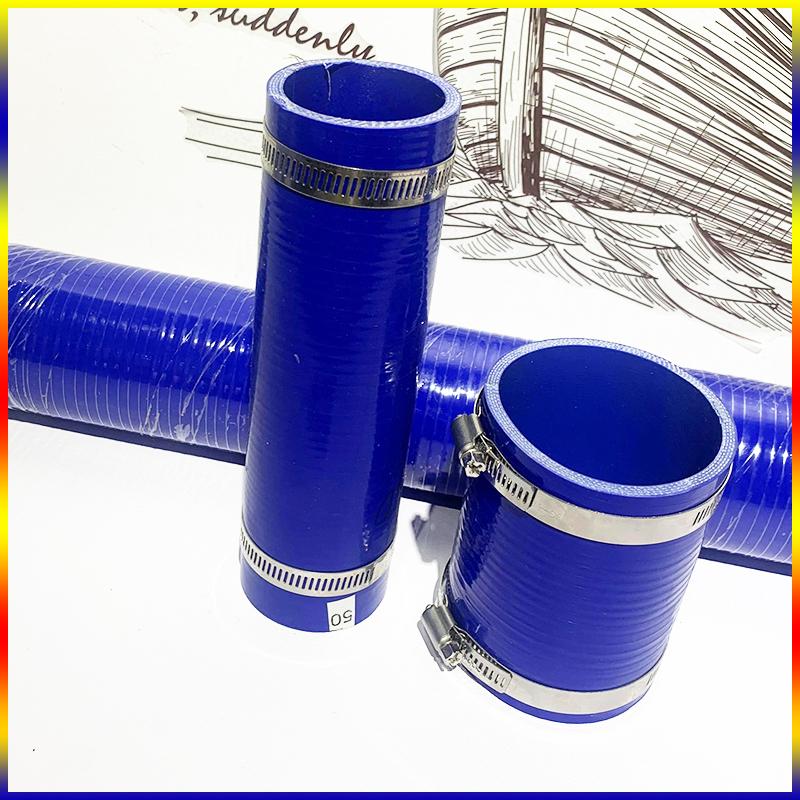 ID50-60mm Intercooler Tube Pipe Coolant Hose Straight Silicone Length10-58cm High Temperature High Pressure Turbo Send 2 Clamps