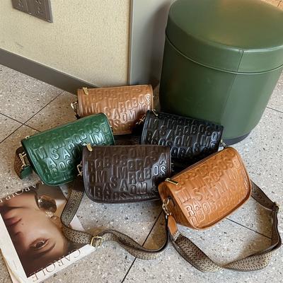 Cowhide Women's Bag Shoulder Crossbody Portable Women's Bag Practical Embossed Shell Bag Simple Bag
