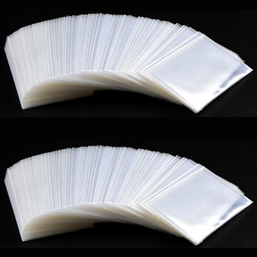 100pcs 8.8/9cm Clear Card Sleeves Transparent Trading Card Protectors Penny Sleeves Standard Card Holders Collectibles Storage