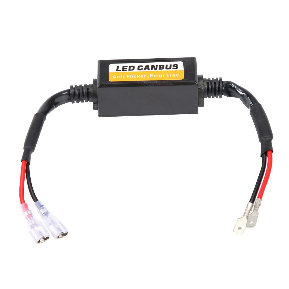 1Pair H1 H3 Canbus LED Headlight Decoder Device Anti Flicker Resistors  Error Canceller