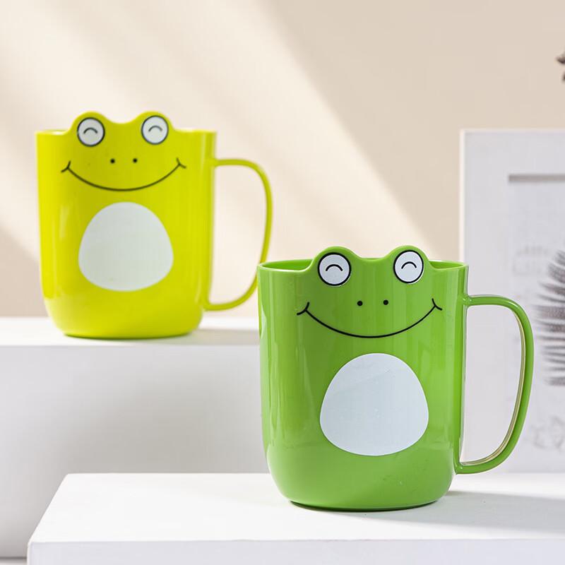 YIXI Creative Cartoon Kids Green Mouthwash Cup Set