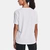 Under Armour New Spring Collection Tiger Logo Print Crew Neck T-Shirt Women Tops White 1366121-100