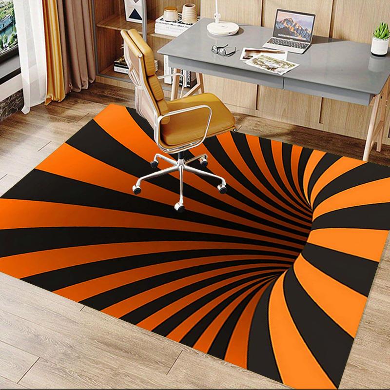 1PC Stripes Circle Extra Large Non Slip Floor carpet, Office, family, Studio   Large Area Rug Indoor Rugs, Bold Statement Piece