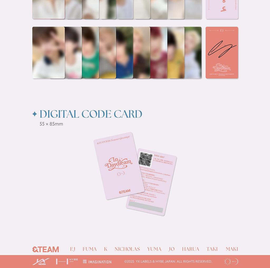 [POB] &TEAM [In a DayDream] 2026 SEASON'S GREETINGS