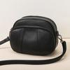 Leather Small Bag Women's Bag New Trendy Versatile Soft Leather Messenger Bag Women's Mini Double Zipper Shoulder Small Bag