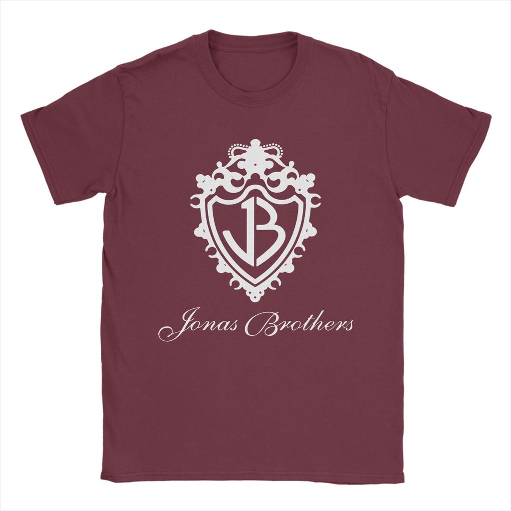 Jonas Brothers Tour T-Shirt Herren 100% Baumwolle Hipster T-Shirts Rundhals T-Shirt Kurzarm Kleidung Klassisch