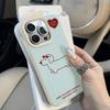 Dachshund love applies to iPhone17 Pro leather pattern mobile phone case 17 all-inclusive 15 large holes 16 soft case 14 generation
