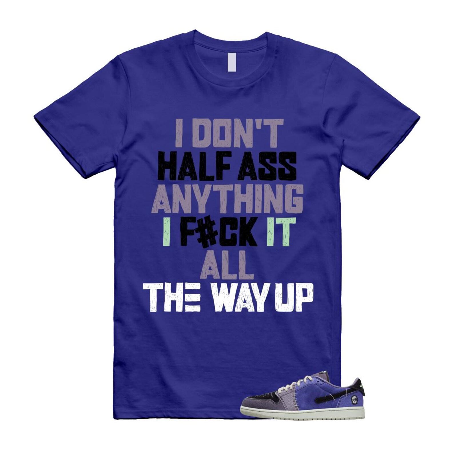 1 Zion Voodoo Alternate Regency Purple Vapor Green Black Dark Raisin Daybreak White T Shirt Match HALF 2XL