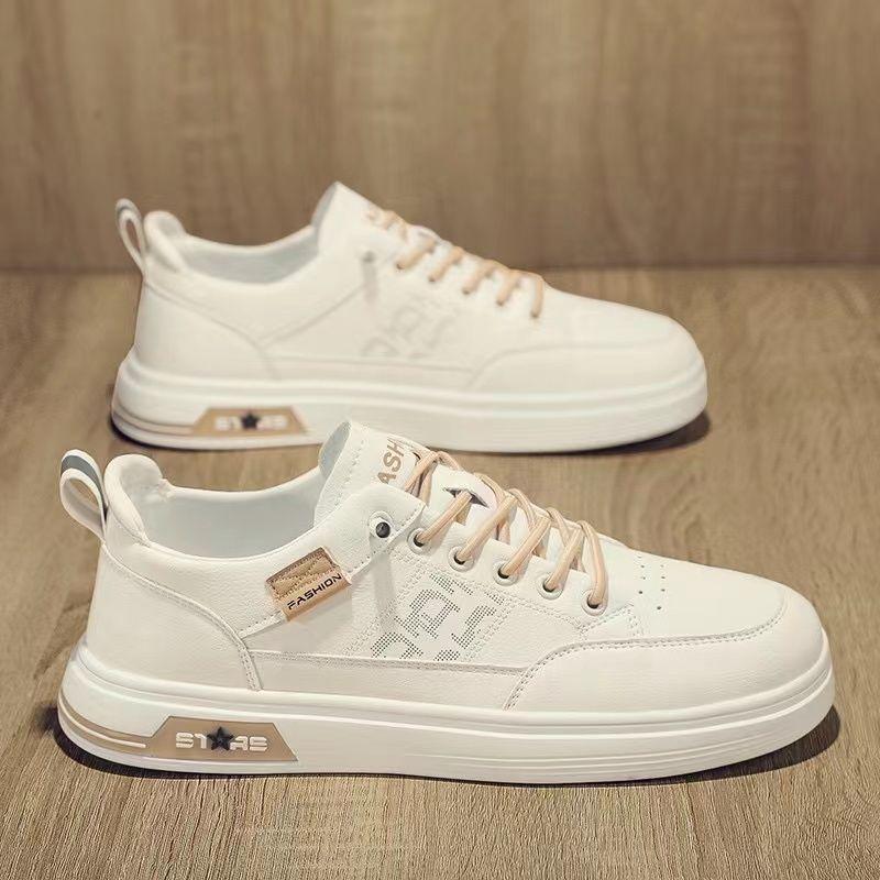 

Men s shoes 2025 new breathable little white shoes Korean version trend versatile one pedal trendy shoes sports casual soft baseplate shoes 39
