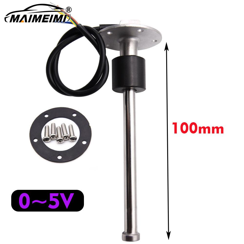 Customized 0~5V Output Signal Fuel Level Sensor Stainless Steel Water Level Sensor Oil Sending Unit for Car Marine 100mm- 500mm