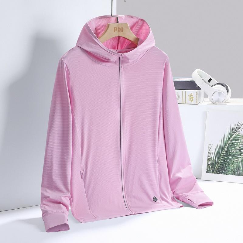 Roupa de Proteção Solar Ultrafina para Mulheres Seda Gelo Proteção UV para Casais Top de Proteção Solar para Esportes ao Ar Livre
