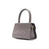 By Far Mini Croco Embossed Leather Shoulder Tote Bag Women bags Dark-Gray 18FWMINAGRDSMA