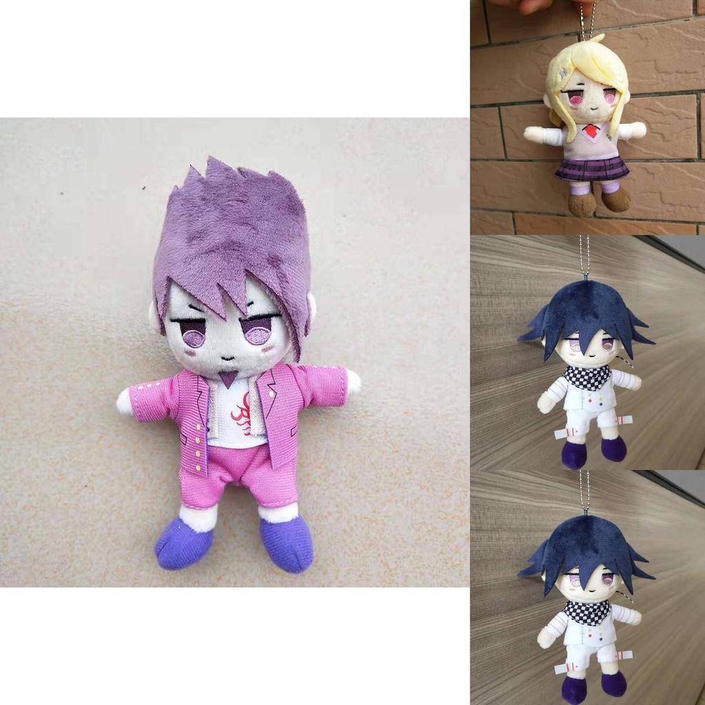 Adorable Danganronpa V3 Kokichi Oma Plush Toy Doll Key Chains Pendant For Kids