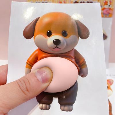 2 Stück Corgi Bauch Antikollisionsaufkleber Weicher Stoßfängerschutz Autotür Tisch Eckenschutz Stressabbau Spielzeug Selbstklebender Dekorationsaufkleber