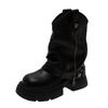 Maillard Western Cowboy Boots Women's 2025 Summer New Versatile Thick-soled Premium Sense Coarse Heel Medium Tube Pants Tube Boots