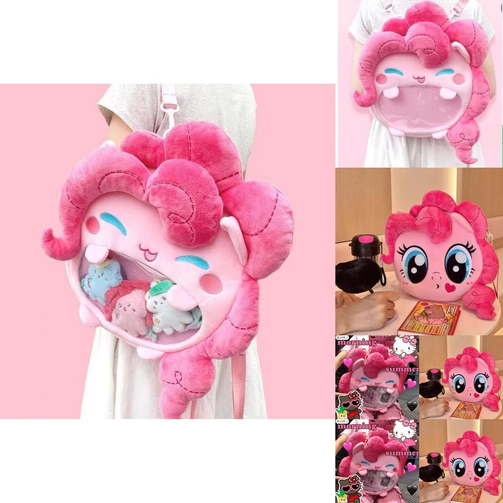 My Little Pony Cartoon Plush Backpack With Large Capacity For Girls Daily Use
