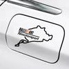 RALLIART Fuel Filler Cover Sticker RALLIART Pajero Delica D Lancer