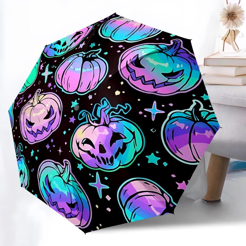 

1pc Halloween Pumpkins Automatic Umbrella - Automatic Opening And Closing, Sturdy Iron Frame, Formal Occasions yy251018197