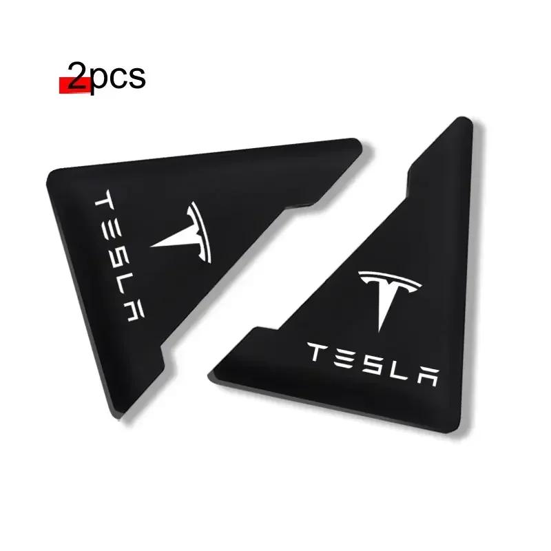 

Car Sticker Tesla 2pcs Car Door Corner Protection Sticker Anti-Collision Protector For Tesla model 3 model X Y style MODEL S ROA чорний