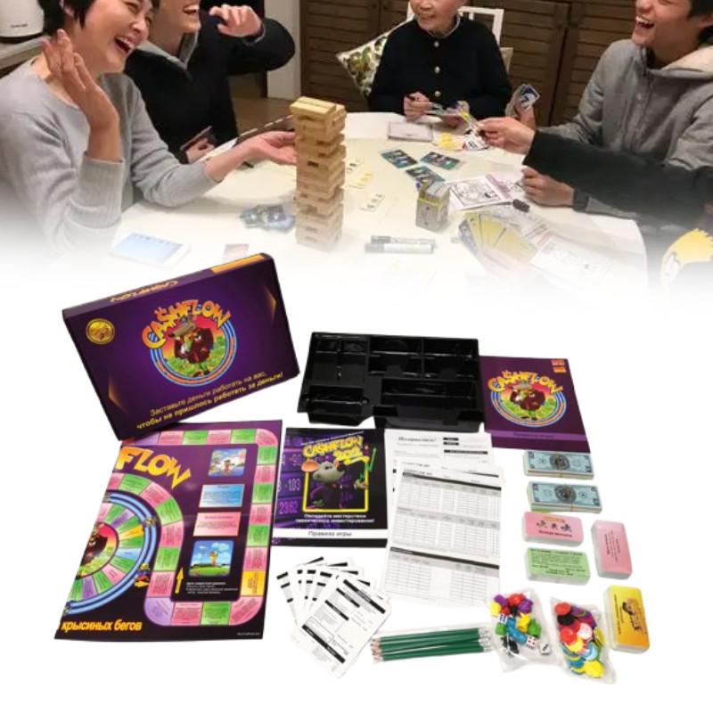 Board Cashflow Game Cards Investment Financial Games Family Party Prop Play