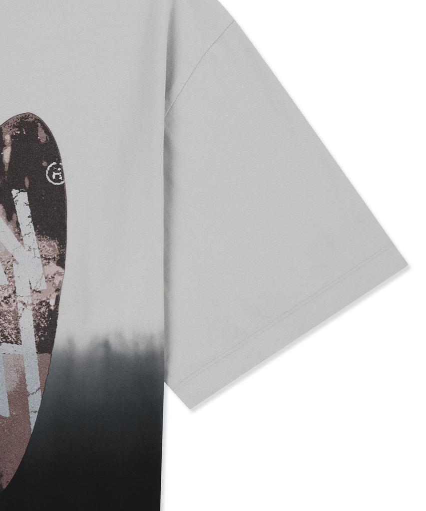 BROWNBREATH Surfing Board Tag Tee - Charcoal