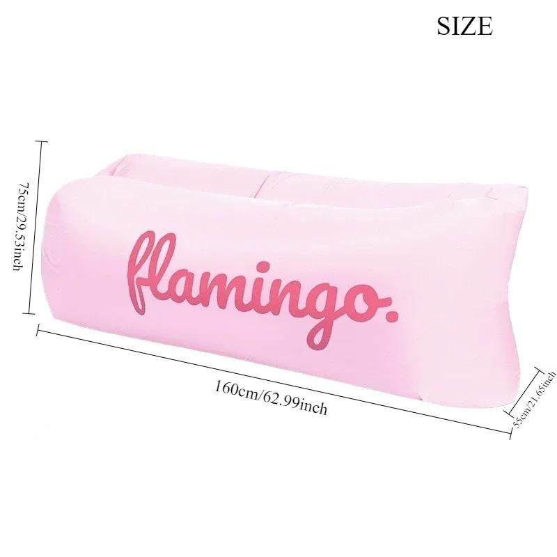 Outdoor Inflatable Bean Bag Recliner Portable Waterproof Sofa Chair Ergonomic Air Mattress Lounger for Pool Beach Camping Travel