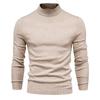 European Chic Men's High-Neck Sweater: Autumn/Winter 2025 Light Luxury Knitwear, High-End Base Layer