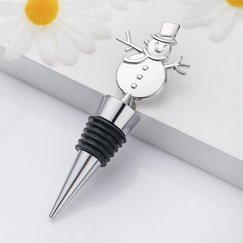 1pc Elk Wine Stopper Expanding Beverage Bottle Stopper Preservation Red Wine Cork Metal Bottle Champagne Stopper Christmas Tree