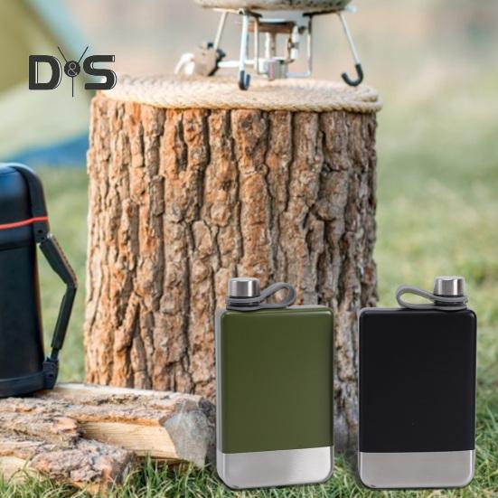 9 Oz Leak-proof Hip Flask with Screw Down Cap 304 Tour Whiskey Wine Hip Flask for Travel