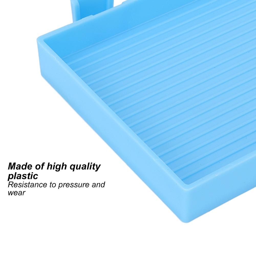 6PCS Plastic Rhinestone Storage Trays Blue Diamond Art Painting Tray Gem Sorting Plate Bead Sorting