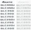 Car Tail Rear Trunk Badge Emblem Letter Stickers For GLC300de GLC300e GLC350e GLC400e 4Matic GLC X253