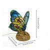 Butterfly Lamp USBPowered Stained Glass Style Warm Glow Nightlight with LED Bulb for Bedroom,