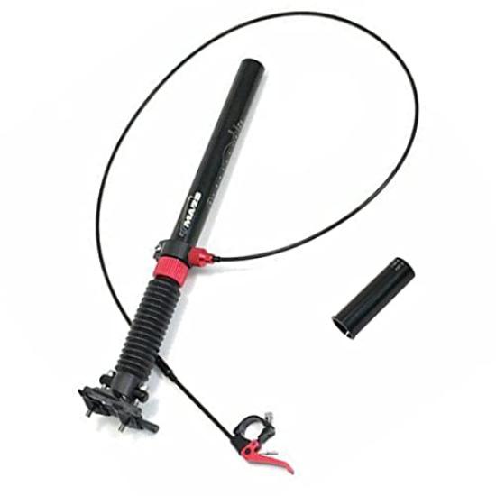 TMARS 419L Mechanical Drop Seatpost, 30.9x400mm (27.2mm w/adapter), Black, ST1445-30.9