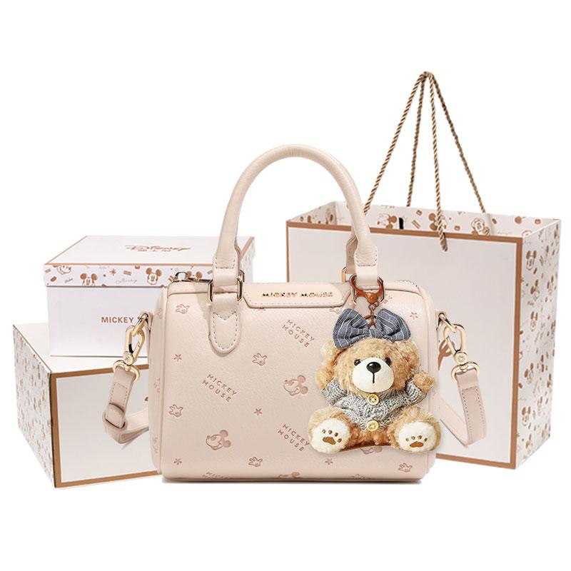 Disney Sweet Fresh Textured College Style Dating Commuting Daily Versatile Adjustable Strap Pillow Bag Boston Bag Crossbody Bag BMK-72618