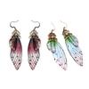 Cicada Wing Dangle Earring Butterfly Wing Hook Earring Insect Earring for Summer