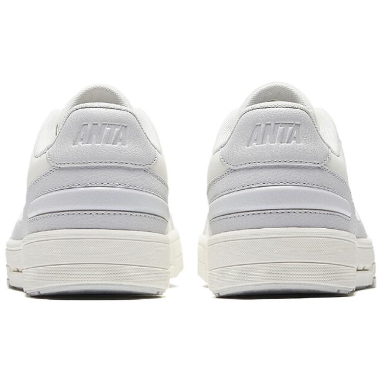 New Anta Breathing Breathable And Slip Resistant Low Top Skateboard Shoes Women's White Gray 122528018-7
