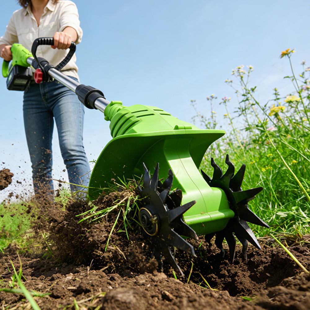 ONEGREEN 2W1 Elektryczny Kultywator Glebogryzarka Kosiarka Rototiller Do Uprawy Gleby Narzędzie Skaryfikujące Do Akumulatora Makita 18V Pin