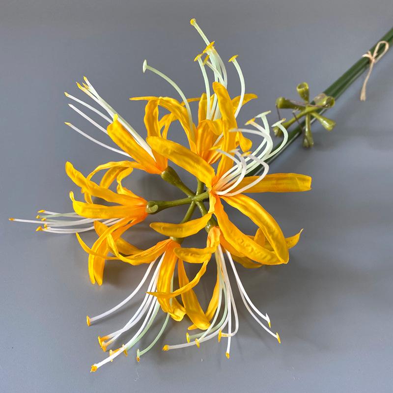 Lycoris Radiata Freesia Floral Arrangement - Indoor Decor & Photography Prop
