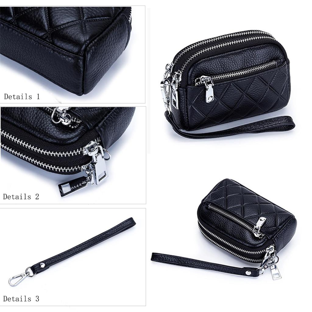 YONGO Coin Case, PU Leather Clutch Bag for Women, Large Capacity Wallet, Pouch, Compact Coin Purse, Mini Wallet, Small Item Storage, Card Slots,