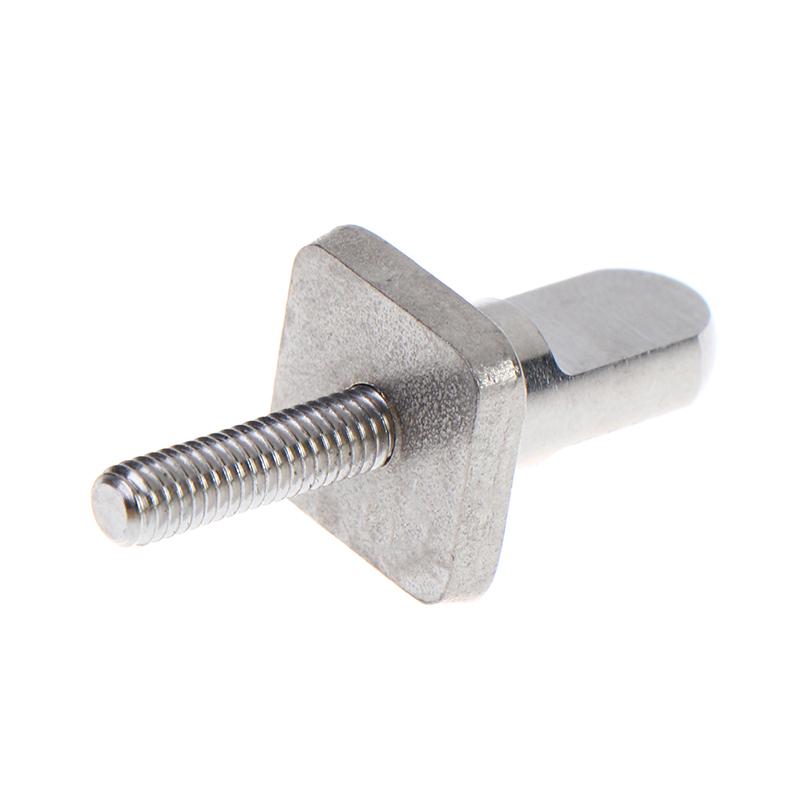 Stainless Steel Surfboard Fin Screw M4 Surf Fin Bolts Longboard Sliding Fin Screws Single Fin Nails Replacing Screws Square Nut