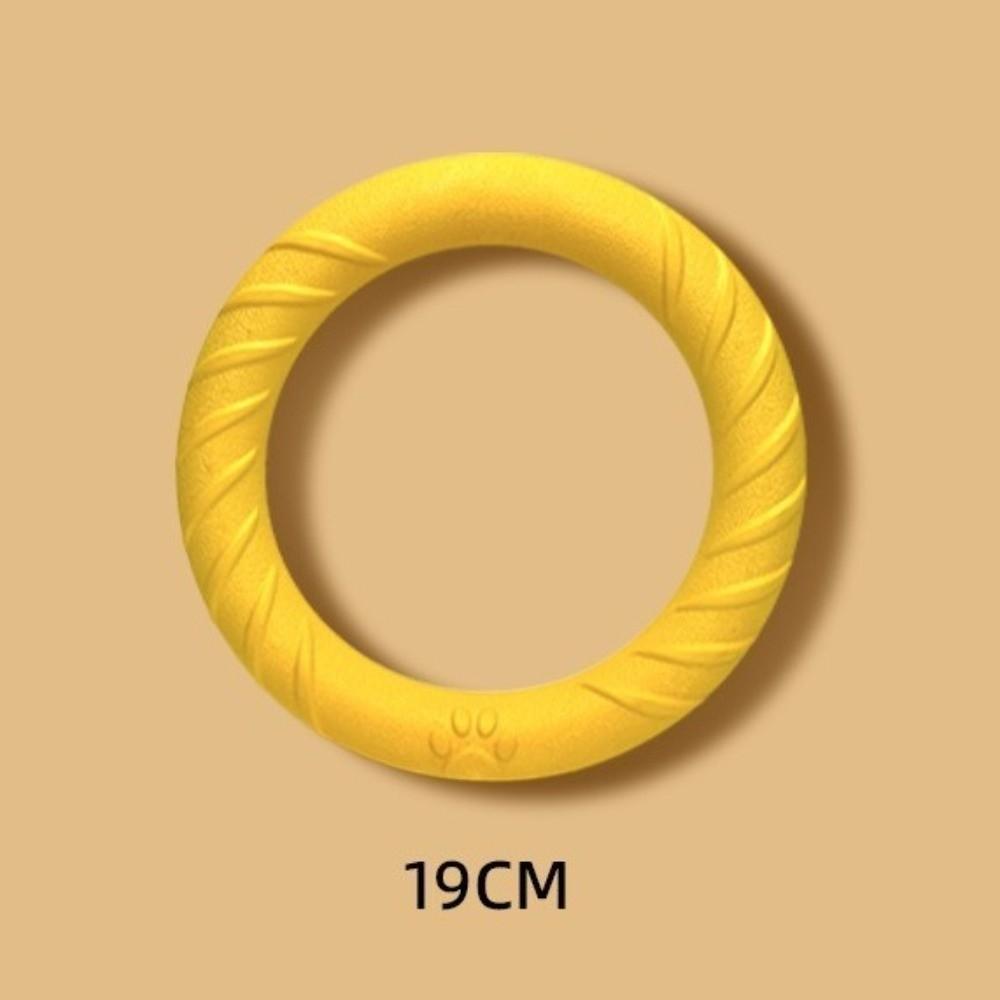 New EVA Dog Ring Interactive Fetch Dog Training Tools Throwing Catching Chew-Resistant Pet Pull Ring Outdoor Use