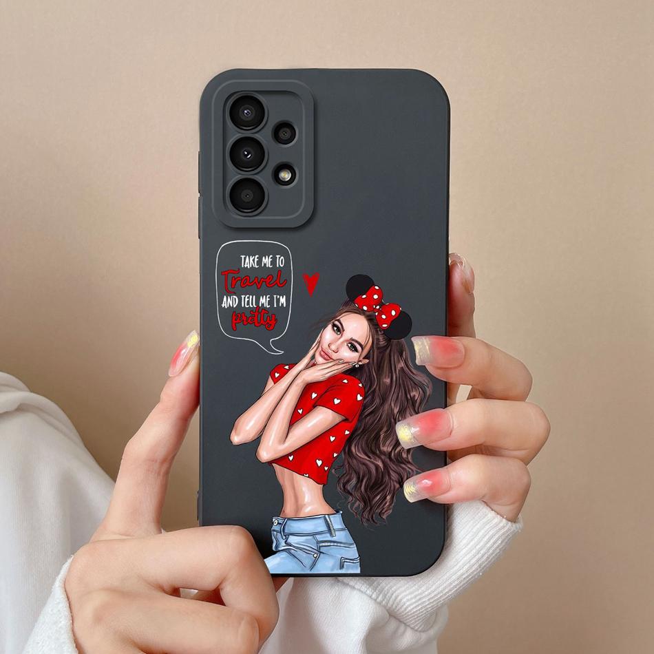 Case For Samsung Galaxy A13 A 13 4G 5G New Design Soft Liquid Silicone Full Coverage Back Cover Anti Slip Shockproof Bumper Capa